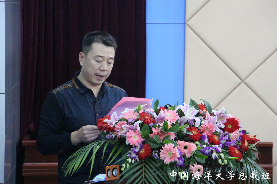 优秀班委代表宋杰同学发言