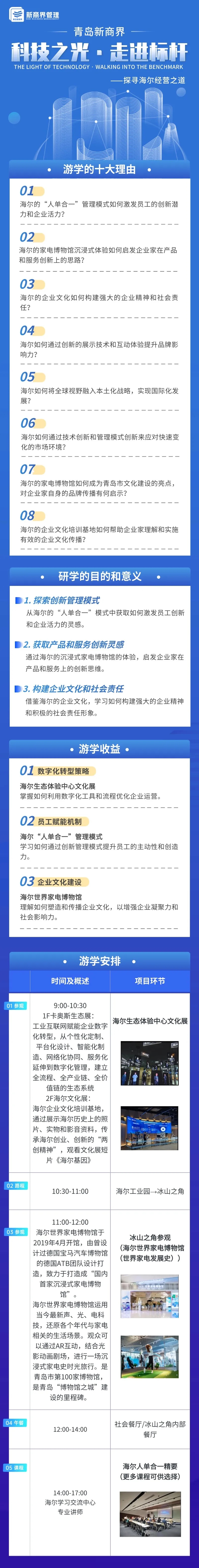 新商界标杆企业研学走进海尔